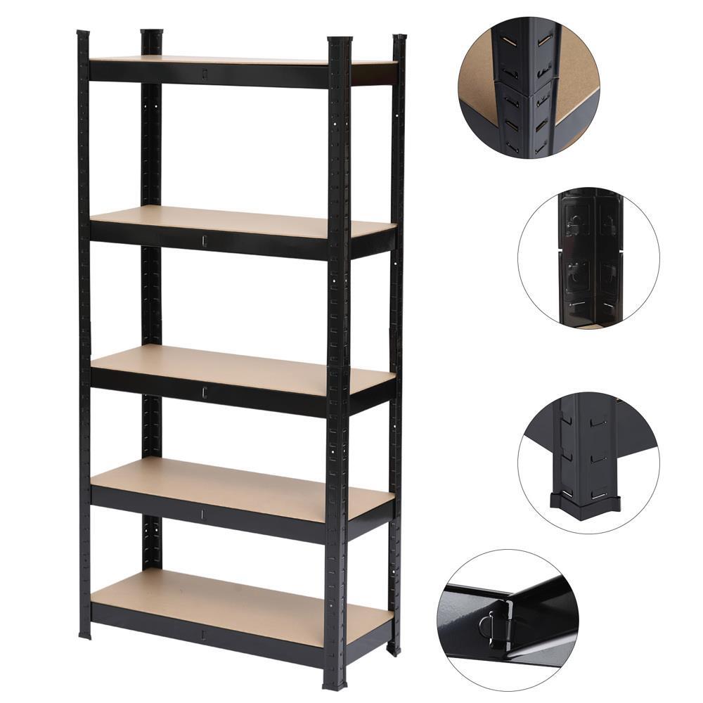 5Tier Metal Storage Rack Shelf Garage Storage Organizer Capacity Per Tier 331LBS