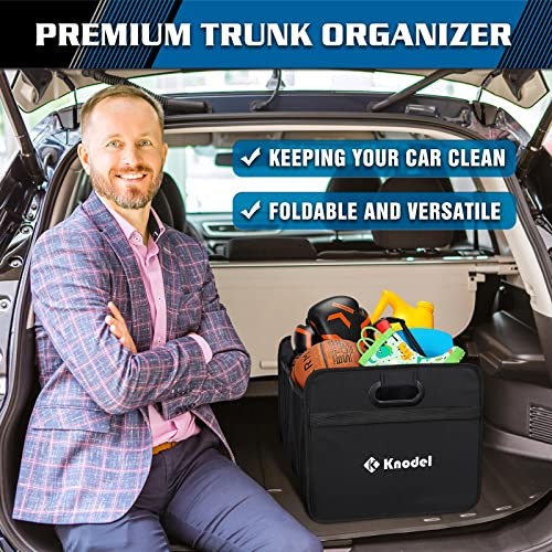 Car Trunk Organizer, Foldable Organizer for Car, Automotive Medium Black