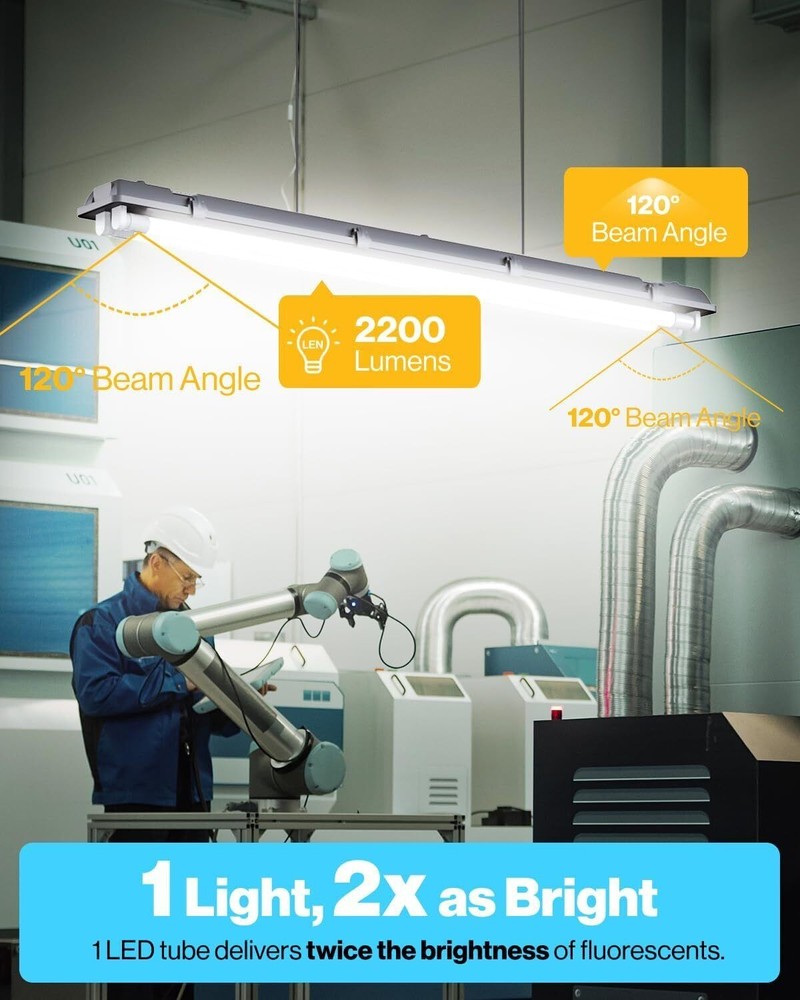 10 Pack T8 LED 4FT Tube Light Bulbs Ballast Bypass Fluorescent Replacement