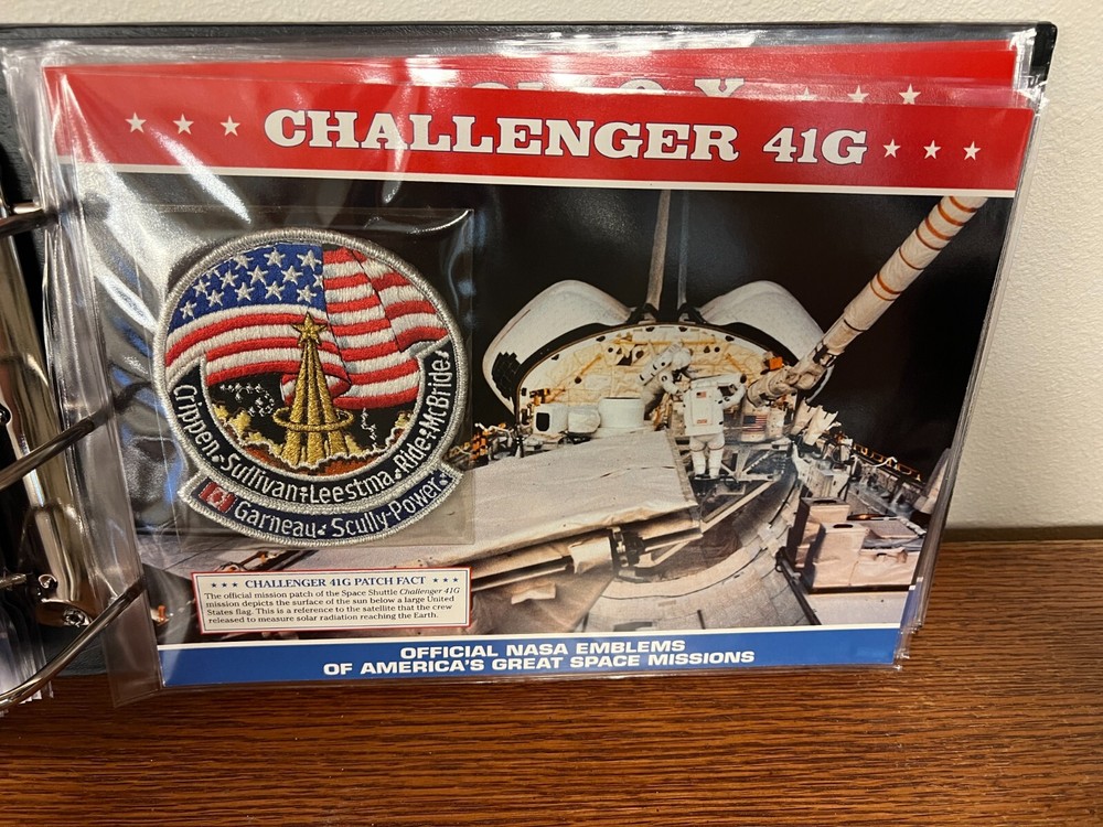 SPACE SHUTTLE CHALLENGER 41G OFFICIAL NASA EMBLEM PATCH WILLABEE & WARD