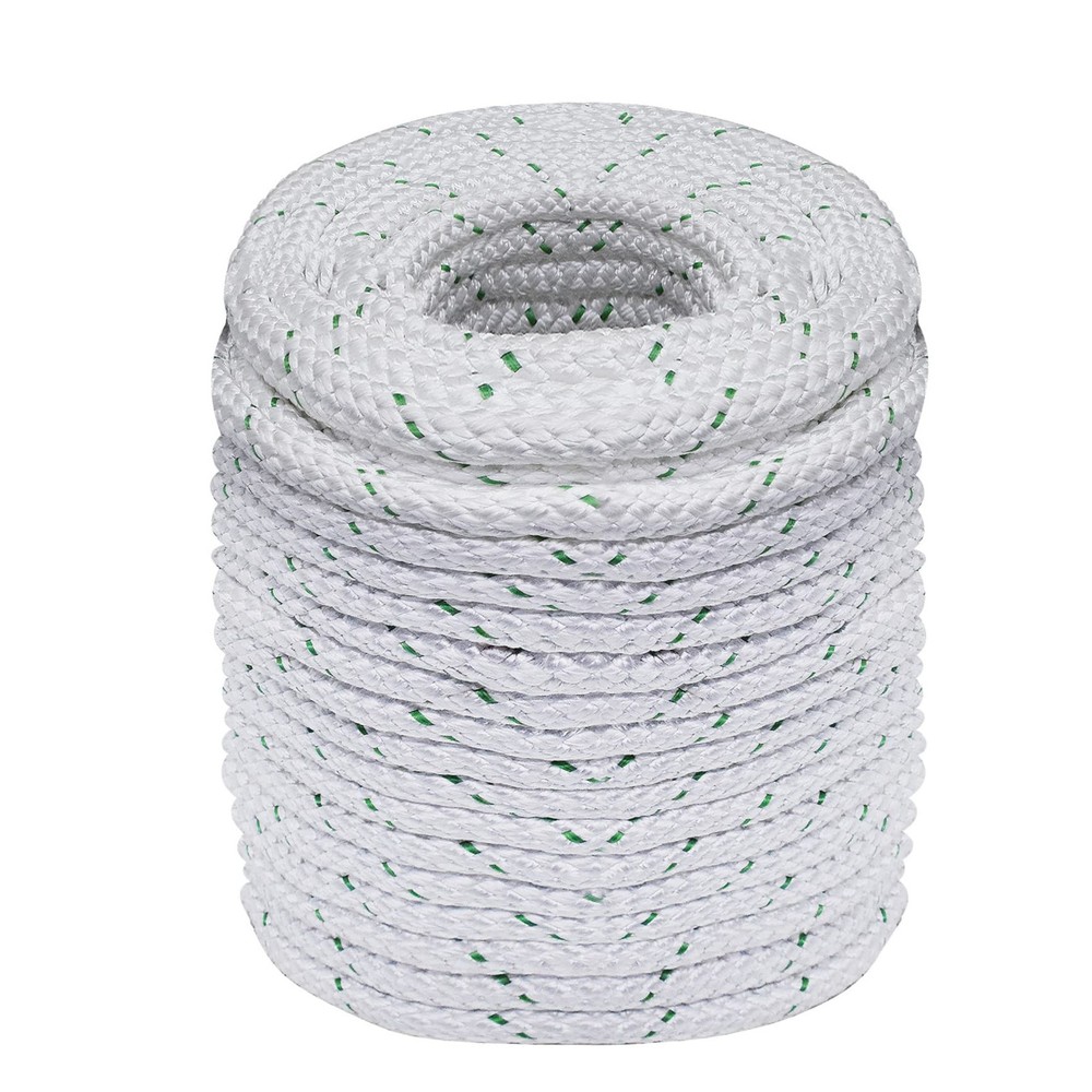 3/8in 200ft Double Braid Polyester Pulling Rope 1550 Lbs Sailing Swing
