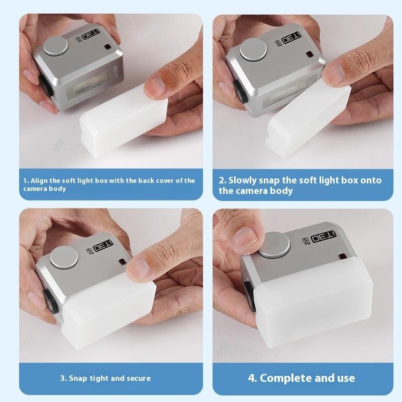 1Pcs Portable Flash Soft Light Box For IT20PRO Camera Flash White