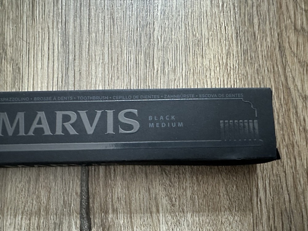 Marvis Italy Black Medium Bristle Toothbrush New
