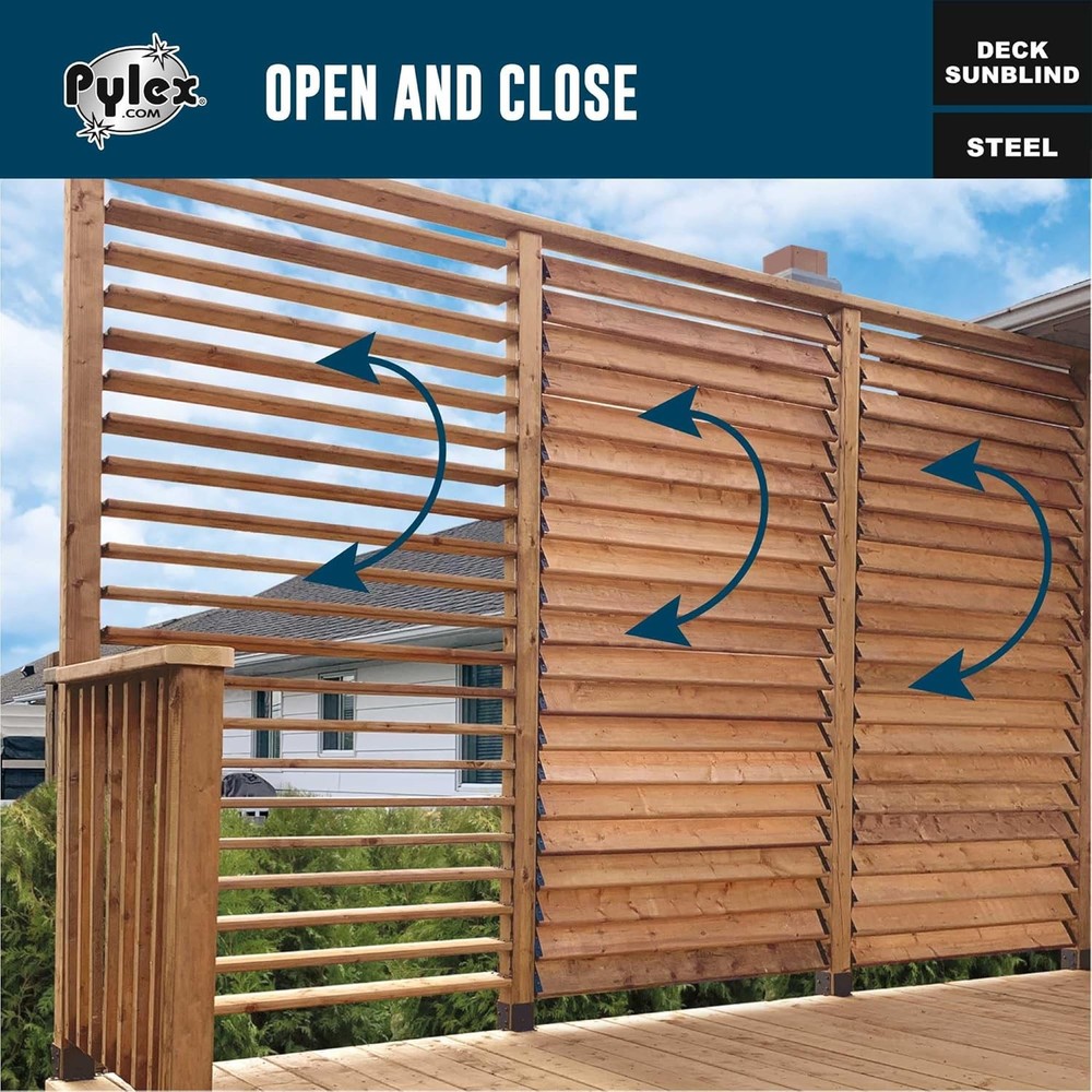 Pylex Deck Sunblind System 11060, Louvers Bracket Shutter Hardware Kit