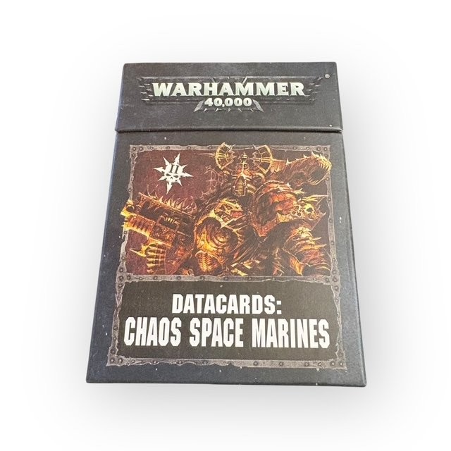 Games Workshop Warhammer 40K Datacards Chaos Space Marines PREOWNED