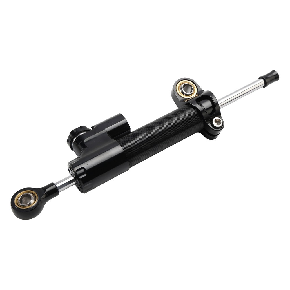 Universal Motorcycle CNC Adjustable Steering Damper Stabilizer Top Black US