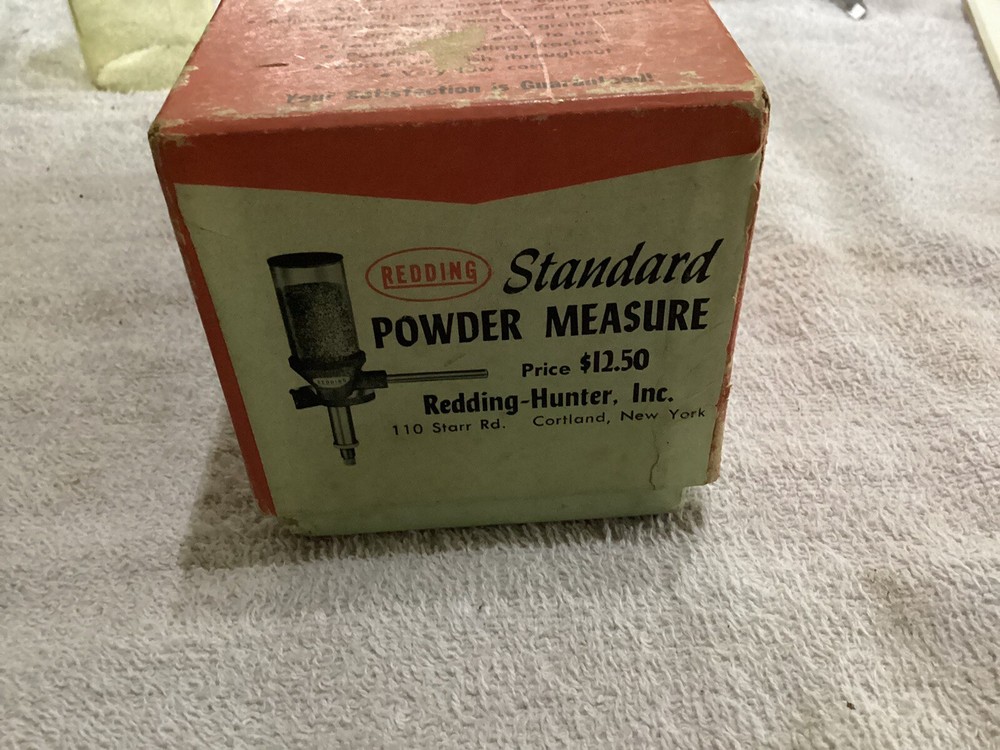 REDDING Standard POWDER MEASURE Empty Box With Instructions