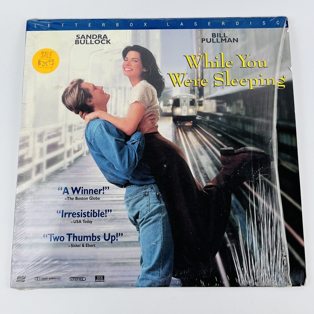While You Were Sleeping Laserdisc Sandra Bullock Excellent Condition