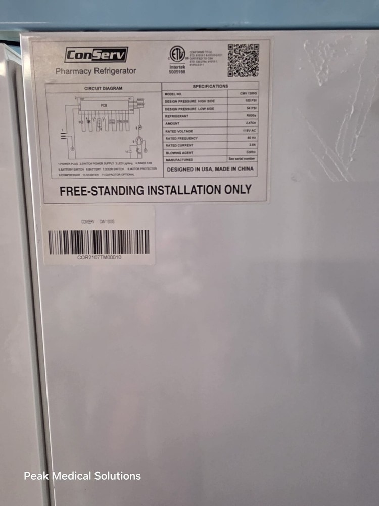 ConServ - Pharmacy Refrigerator