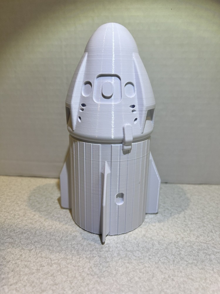 SpaceX Dragon Capsule 6" Model 3D Printed Spacecraft Display