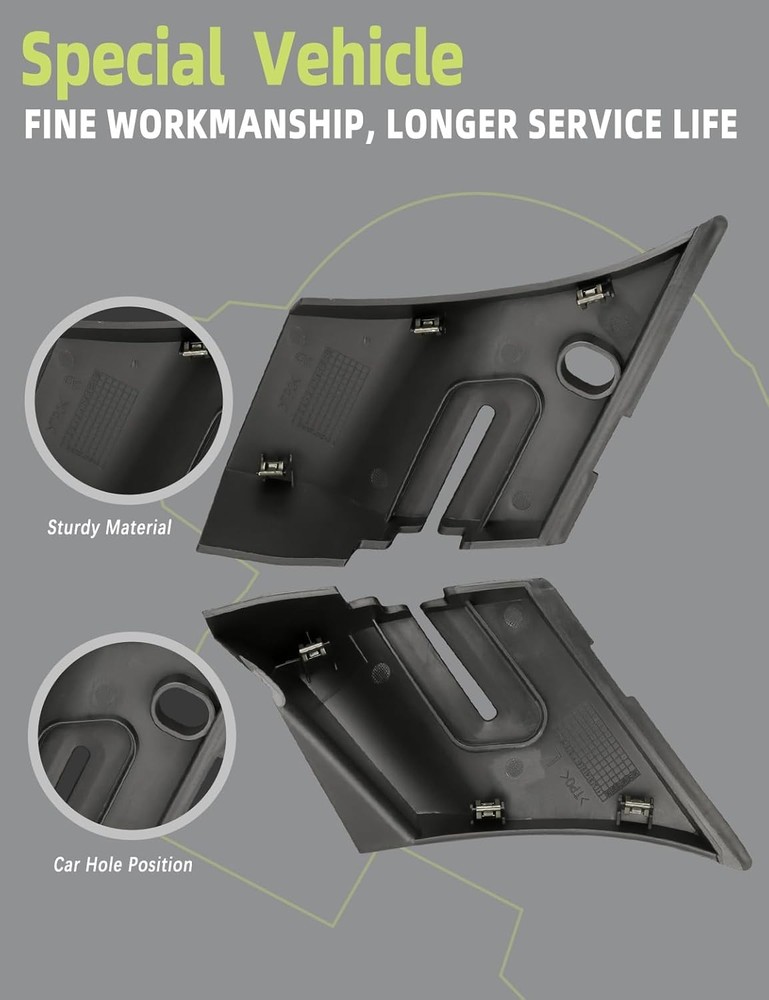 Windshield Wiper Cowl End Panel for GMC Sierra 2007-2013 Pair