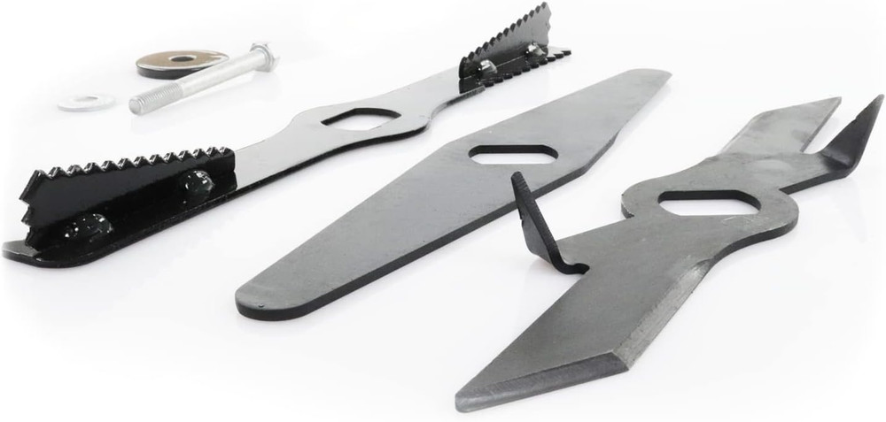 Wood Chipper Mulcher Leaf Shredder Replacement Blade Set (3Pcs) (Also Compatible