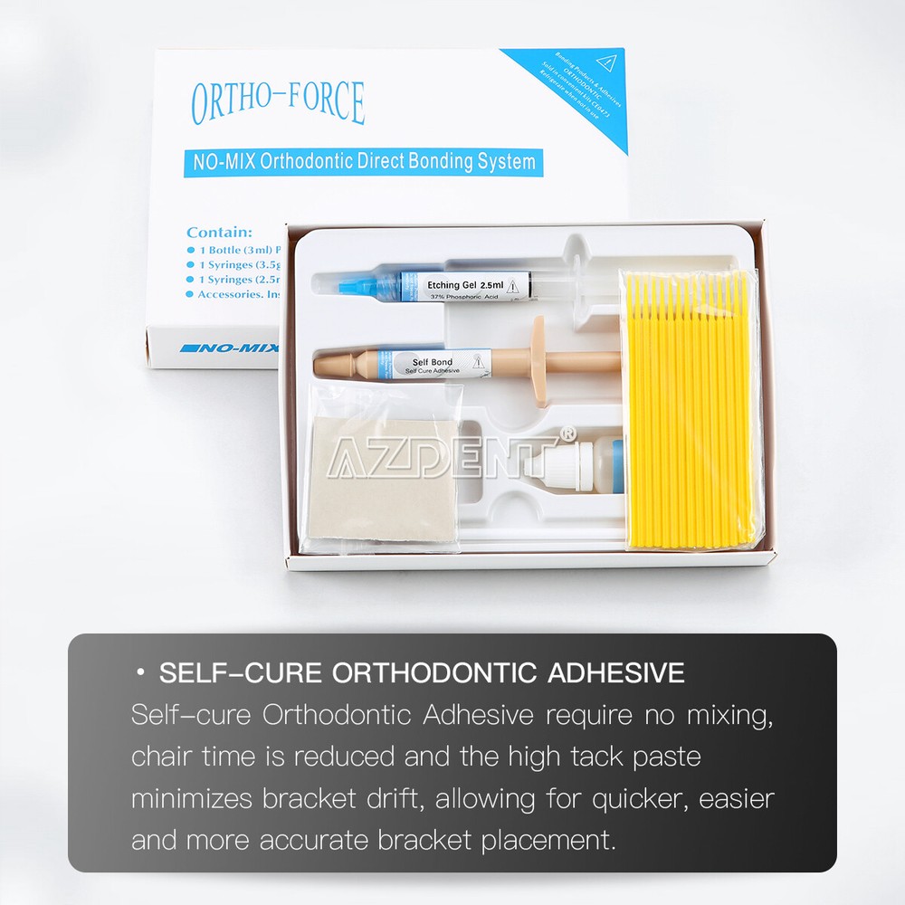 Dental Orthodontic Direct Bonding System Resin Adhesive Primer Paste Etchant Gel