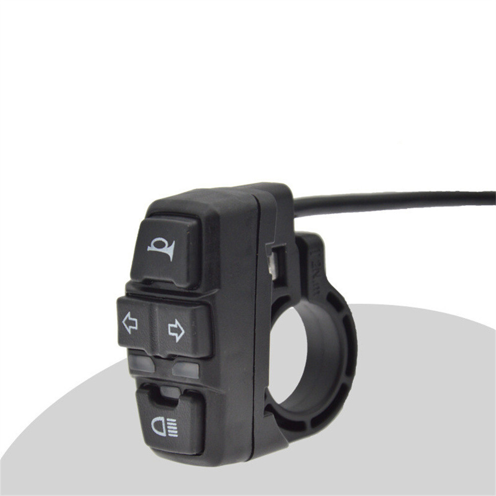 Motorcycle Switch Control ON/OFF Button Headlight Horn Turn Signal Light 7/8in