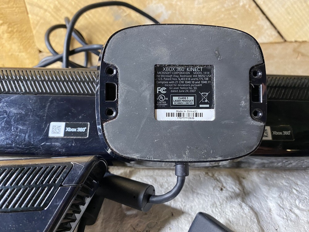 Genuine Microsoft Xbox 360 Kinect Connect Black Sensor Bar Model 1414 Not Tested