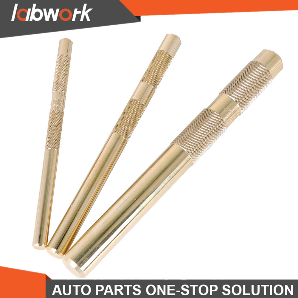 Labwork 3 Pcs Brass Drift Punch Set 3/8" to 3/4" Replace for 61360