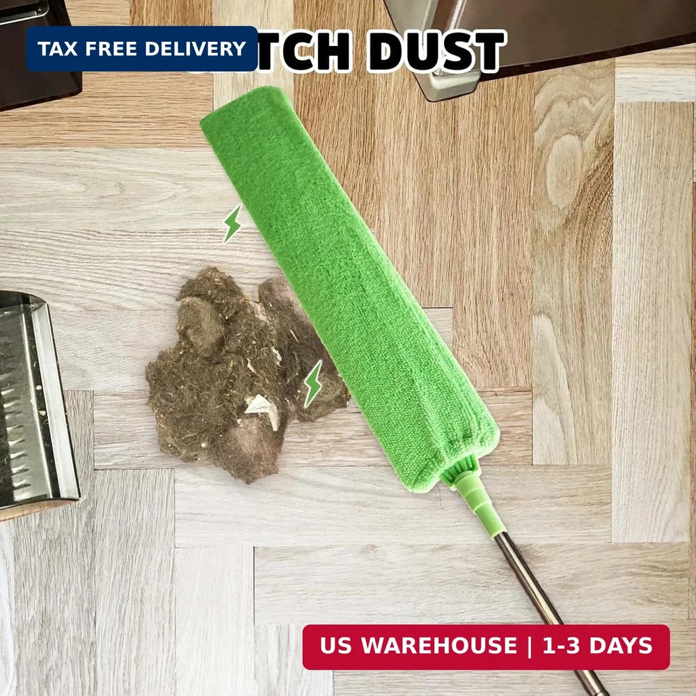 Retractable Gap Dust Cleaner Under Appliance Cleaning Tool, Bafezoze Flat Duster