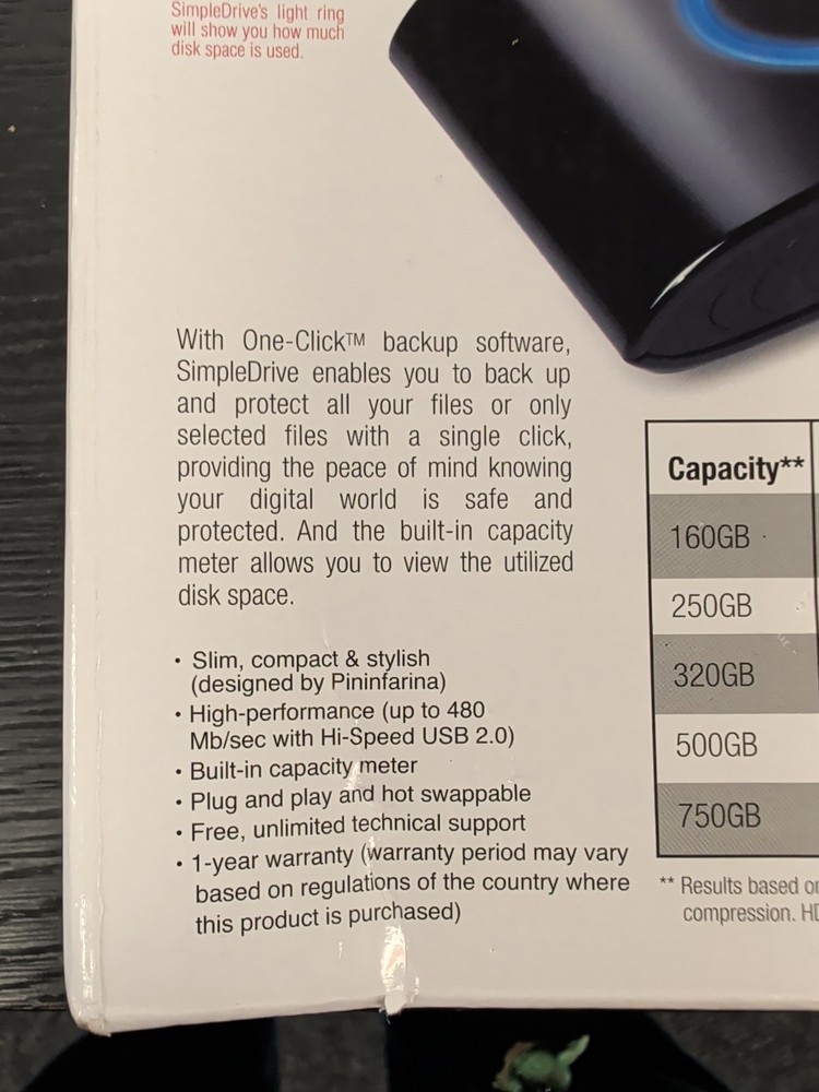 SimpleTech - 500GB External Hard Drive PC , Xbox 1, S, X, Ps4, Ps5 Compatible