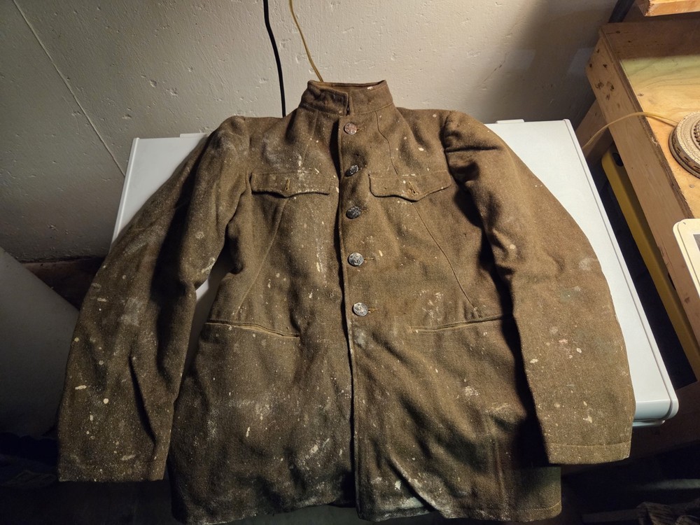 WWI USGI M1917 Wool Field Jacket Size Small/medium See Pictures