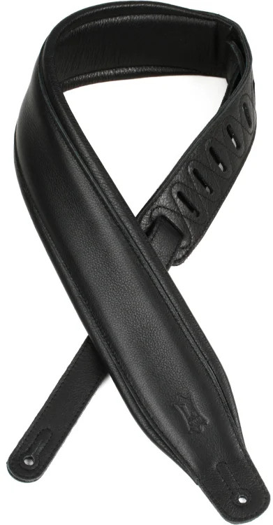 Levy's M26GP Garment Leather Guitar Strap - Black