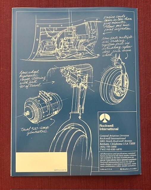 Rockwell Commander 690B 1978 Brochure