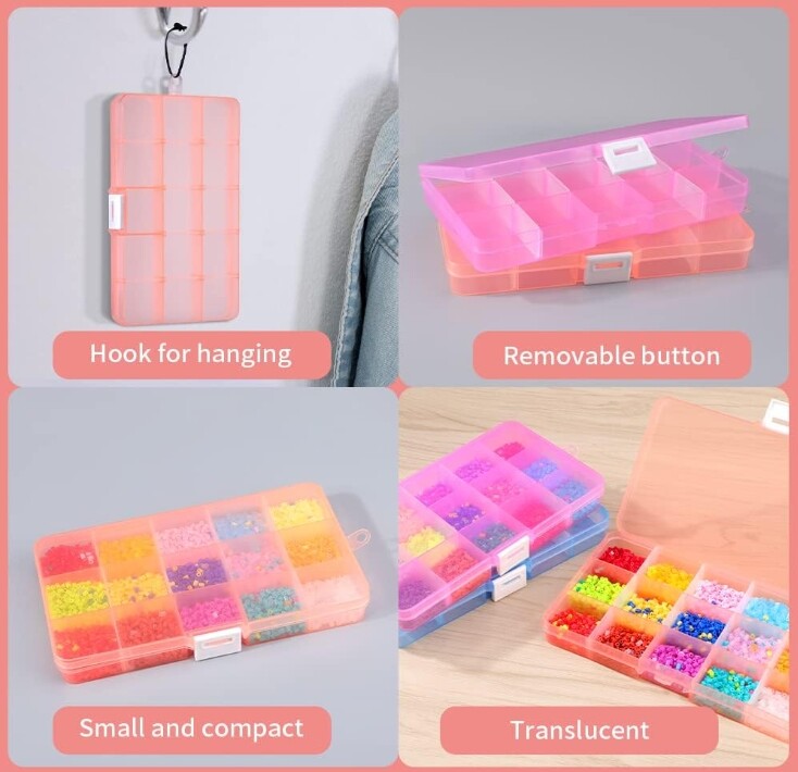 Organizer box storage container storage Box plastic small parts tool Box clear