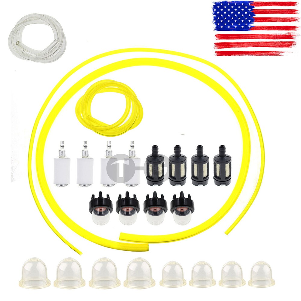 4 Sizes Tygon Fuel Filter Line Primer Bulb Kit For Small Engine Yard Machines