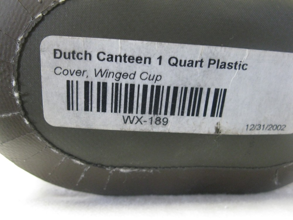 Surplus Dutch Canteen Pouch 1 Quart Plastic