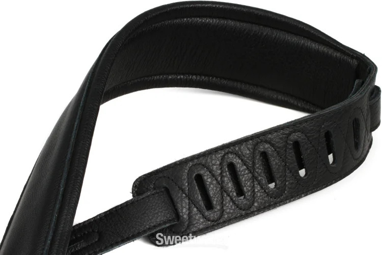 Levy's M26GP Garment Leather Guitar Strap - Black