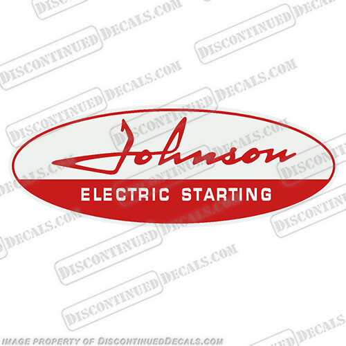 Fits Johnson Electric Starting Control Decal