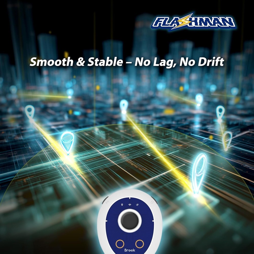 Brook Flashman Virtual GPS Joystick for iPhone,Bluetooth Location Controller V26