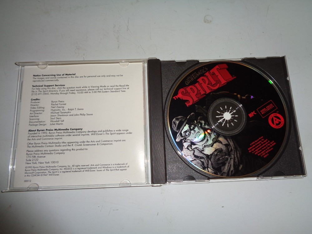Will Eisner's The Spirit CD-ROM Byron Preiss Multimedia 1995 52 issues Windows