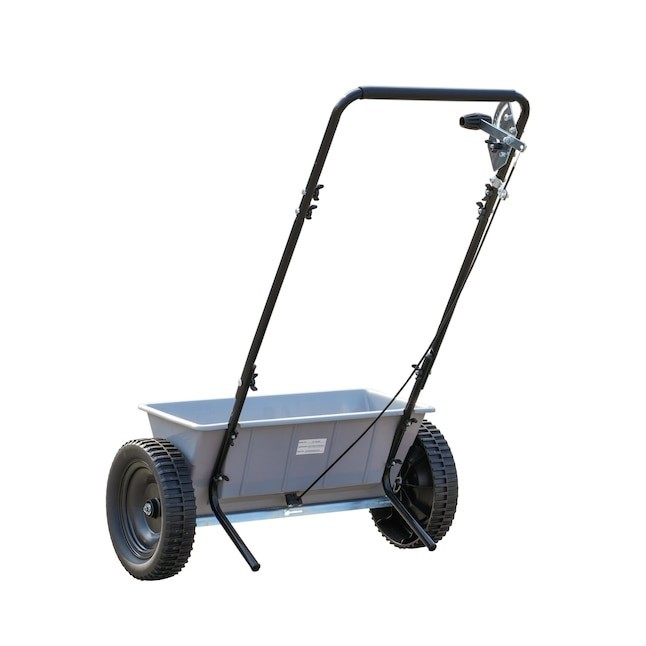 Yard Commander Drop Spreader 60-lb Capacity Compatible with Fertilizer, Seed