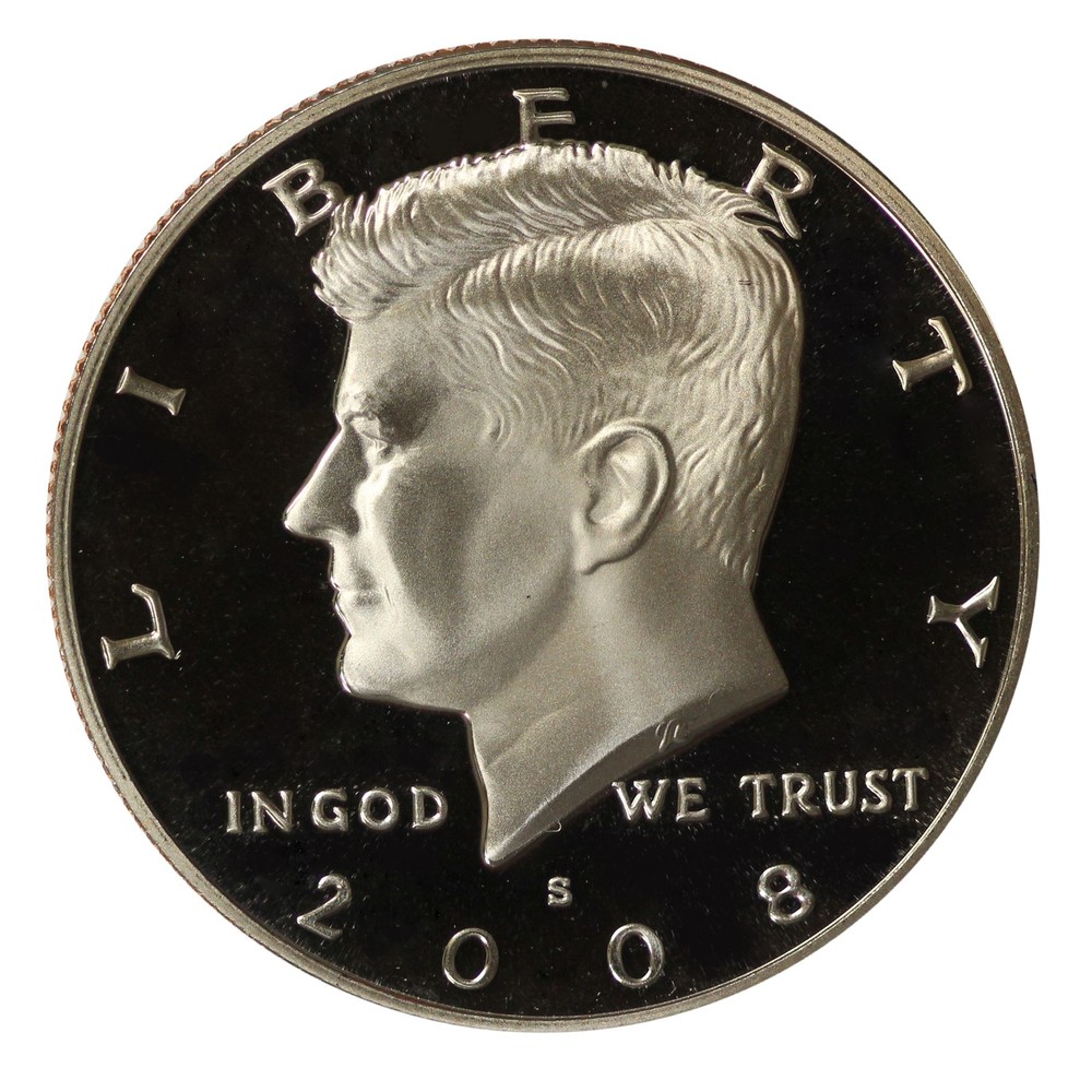 2008 S Kennedy Half Dollar Gem DCAM Proof CN-Clad