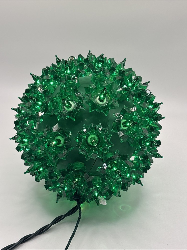 Bethlehem Lighting Starlight Sphere Hanging Christmas Light Ball Green