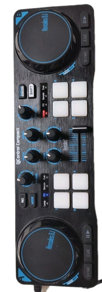 Hercules DJControl Compact Mobile DJ Mixer Controller W USB Cable New *No Box