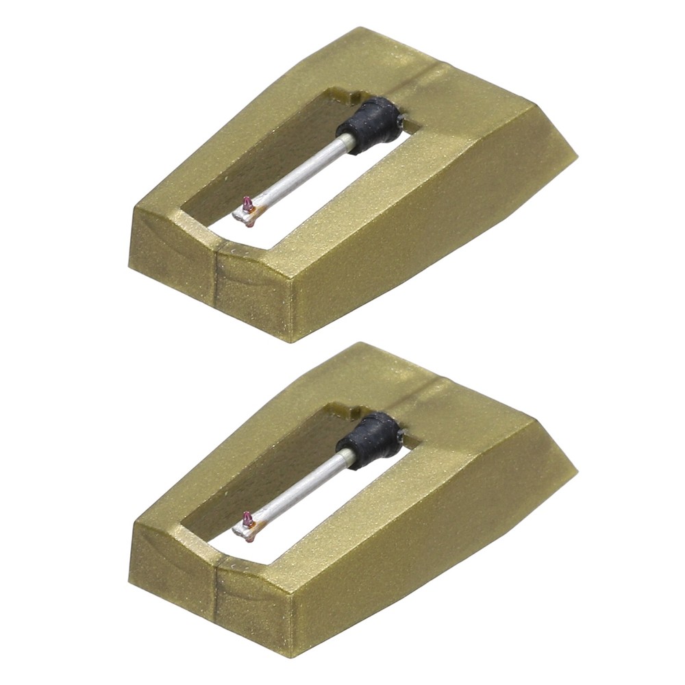 2 Pack Record Player Needle, Turntable Replacement Diamond Record Needle, Gold