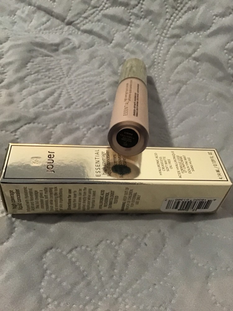 JOUER Essential High Coverage Liquid Concealer CREME new in box