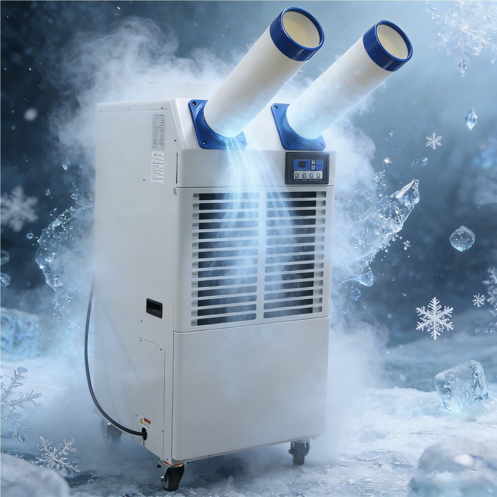 110V Industrial Spot Cooler Air Conditioner Portable Air Cooler 18700 BTU Mobile