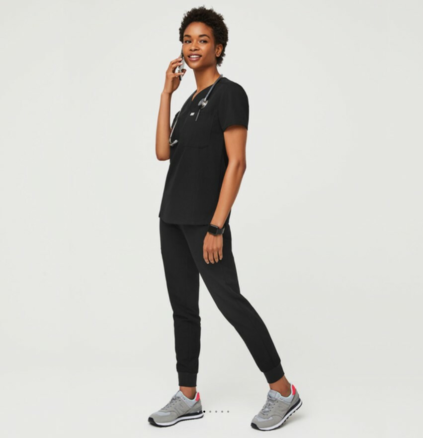 Figs Scrub Set Medium Catarina Medium Kade Cargo Medium Tall Black