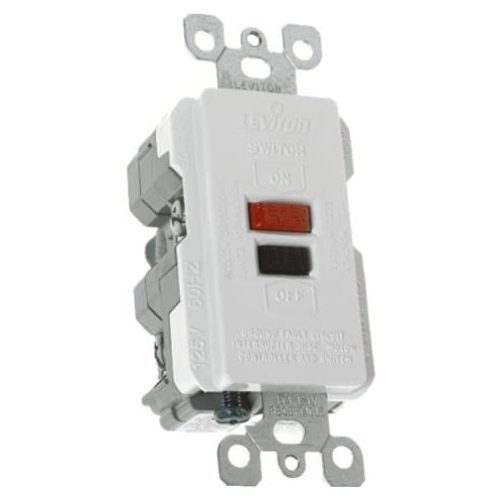 Leviton 6490-W GFCI Switch Receptacle 20A White