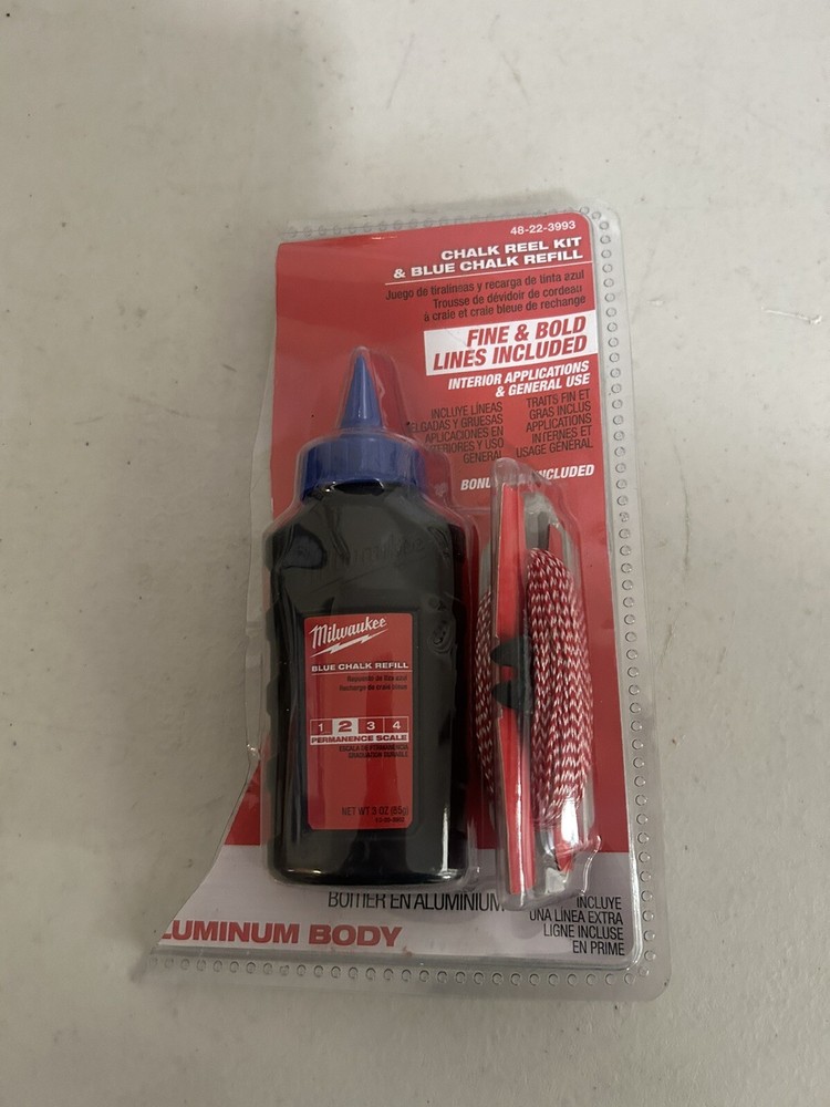 Milwaukee 48-22-3993 100' Precision Line Chalk Refill Blue Refill