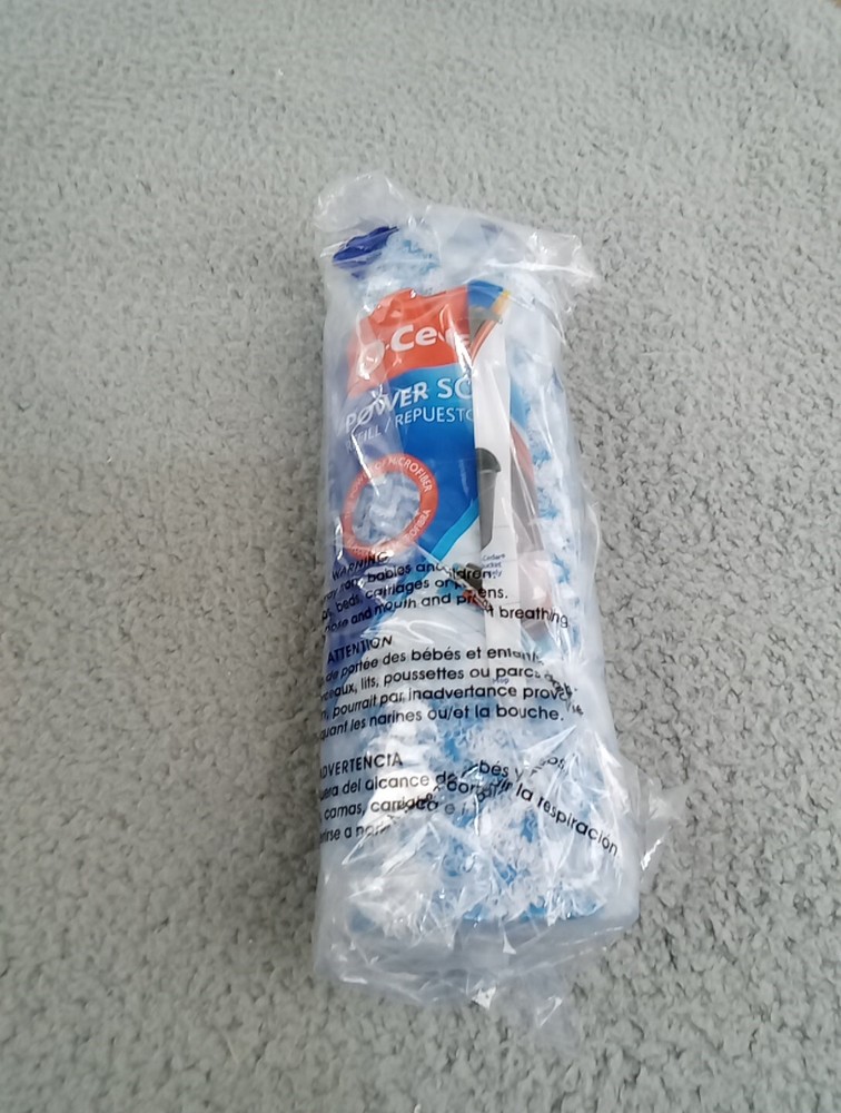 1x O-Cedar Power Scrubber Microfiber Replacement Mop Head