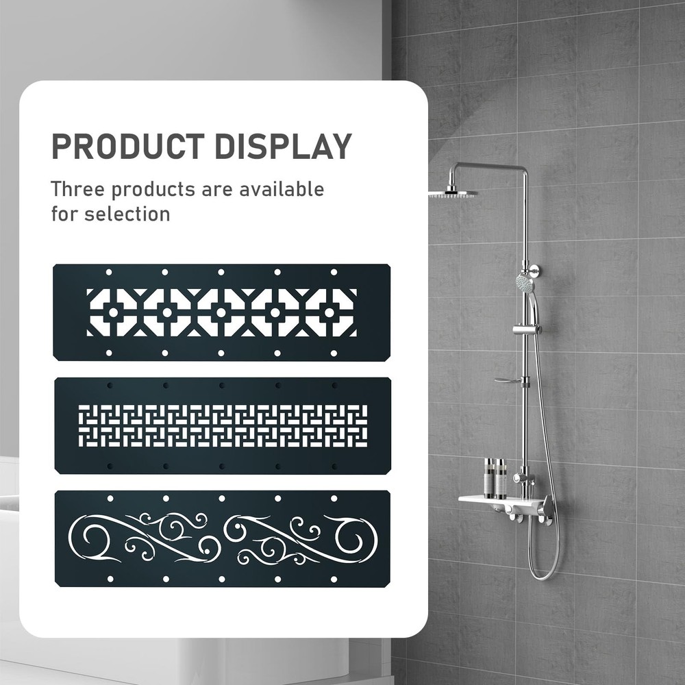 Upgraded Rectangular Shelf for Prefabricated SN/SNLT Niches Matte Black，Comes...