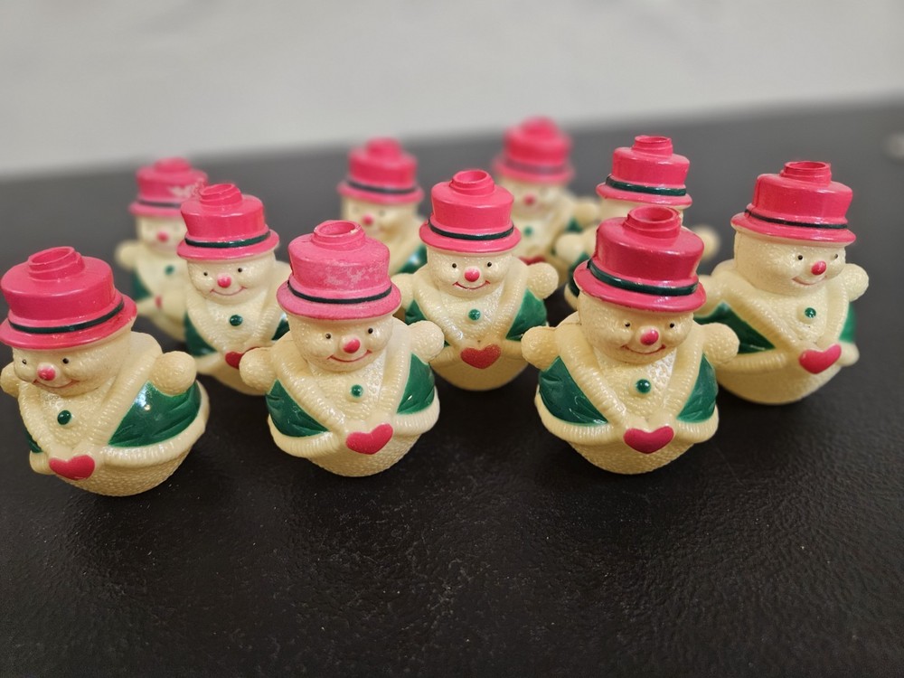 Vintage Snowman Light Covers