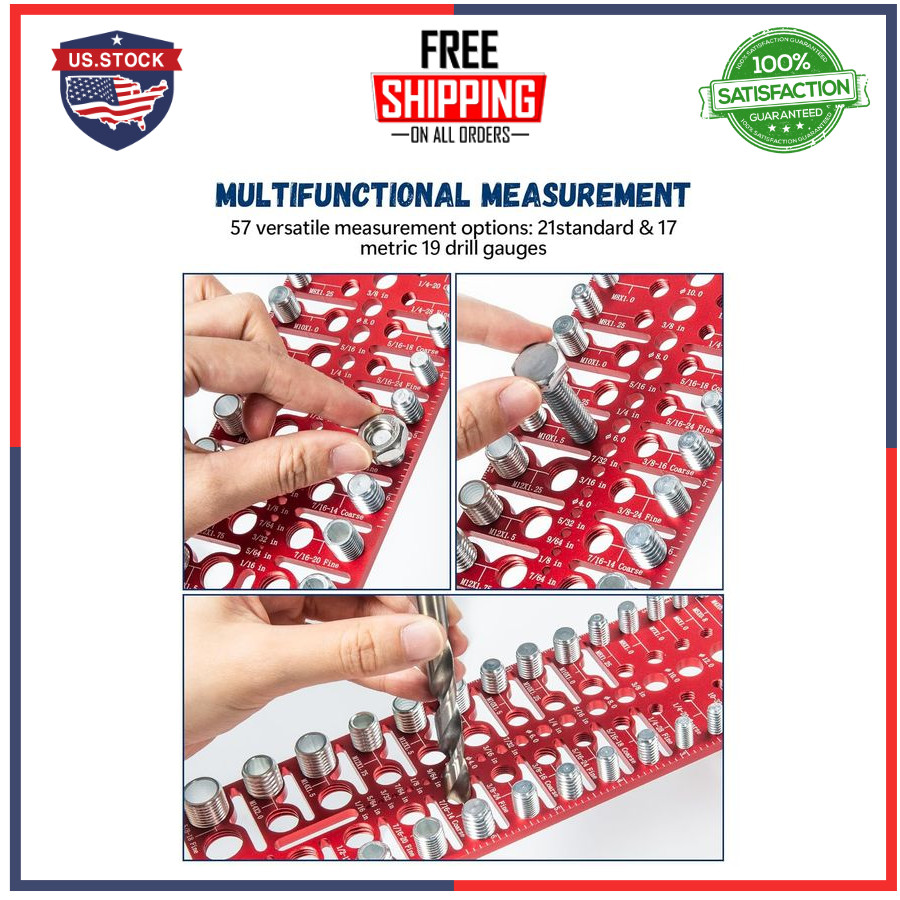 57 Nut and Bolt Thread Checker Thread Checker Standard and Metric Bolt and Nut