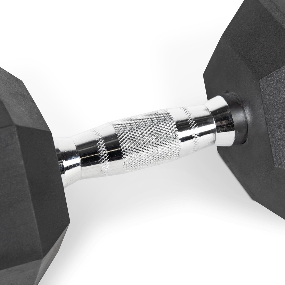 Barbell, 10lb Rubber Hex Dumbbell, Single