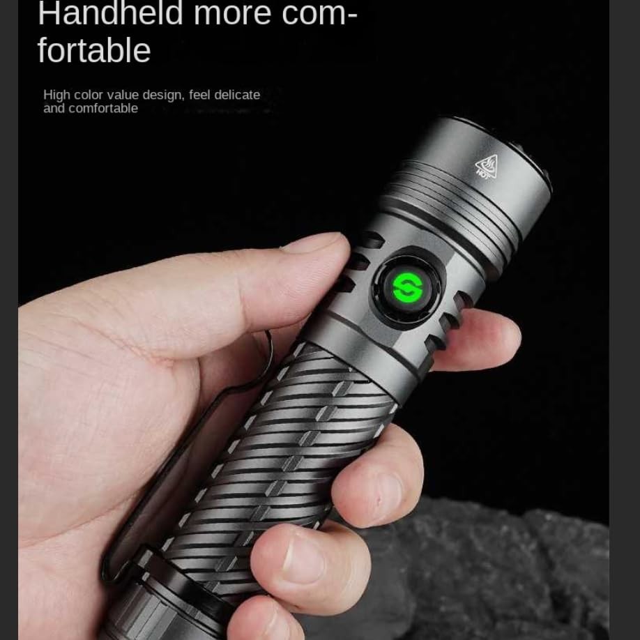 Powerful Flashlight High Lumens 2000, LED Flashlight Rechargeable Use 21700 B...