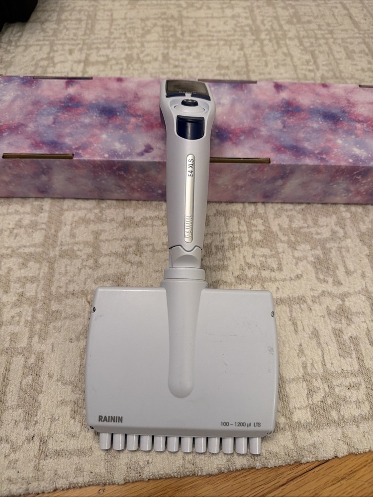 Rainin E4 XLS 100-1200 uL 12 Channel Multichannel Electronic Automatic Pipette