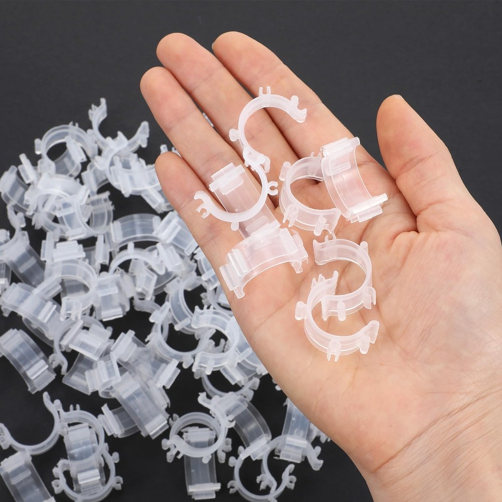 80Pcs Clear Plastic Bobbin Clips, Thread Spool Organizers, Sewing Tool Access...